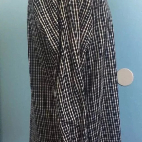 PRONTO UOMO Men Long Sleeve Button Down Plaids 100% Cotton Dress Shirt Sz Large - Picture 5 of 9